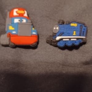 Croc Truck/ Train jibitz shoe charm bundle